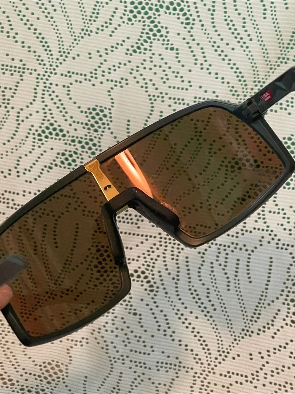 Oakley Sutro S Black Frame Sunglasses with Gold Mirror Lenses